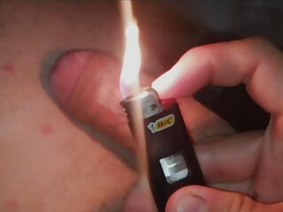 Playing With Fire On His Friend's Dick And Then Extracting The Cum free video