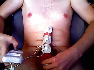 20 Yo Young Gay Electro Estim Cock With Cumshot At The End free video