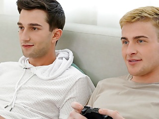 Two Cute Twink Boy Step Brothers Have Sex During Video Game free video