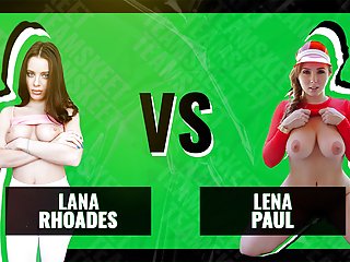 Battle Of The Babes - Lana Rhoades Vs Lena Paul - The Ultimate Bouncing Big Natural Tits Competition free video