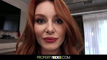 Sexy Redhead Strips For A Client To Seal The Sale Of A Home free video