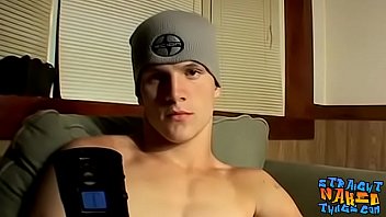 Straight Young Stud Pulling His Cock And Making Cum Squirt free video