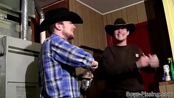 Cowboy Pisses In His Own Mouth And Jerks Off With His Friend free video