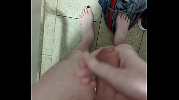 Getting Naked And Masturbating In Public Toilet free video