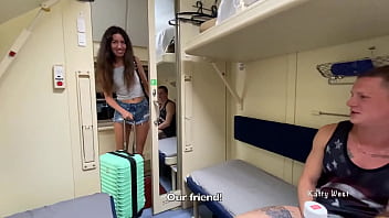 A Cute Girl From The Station Turned Out To Be A Neighbor On The Train And We Fucked Her Together free video