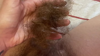 Trimming My Super Long Pussy Hair Closeup free video