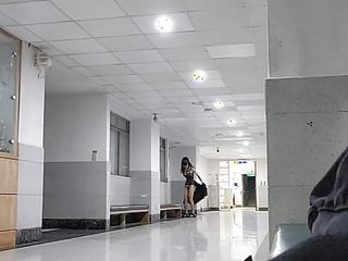 Caught! Exhibitionist Gina Wearing Lewd Outfit At School During Daytime free video