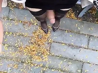 Cd Nylon Heels And Public Masturbation Chinese Shemale free video