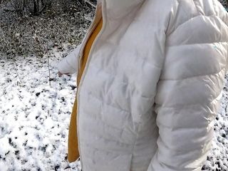 Naked Walking And Titslapping In The Snow free video