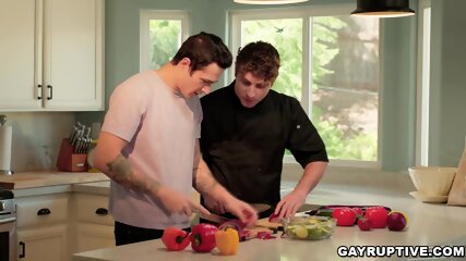 Jayden Marcos Fucks His Cooking Teacher Calvin Banks free video